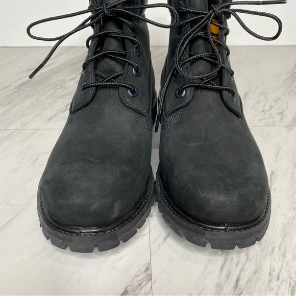 Timberland Black Nubuck Lace Up Boot 9M - Picture 10 of 14